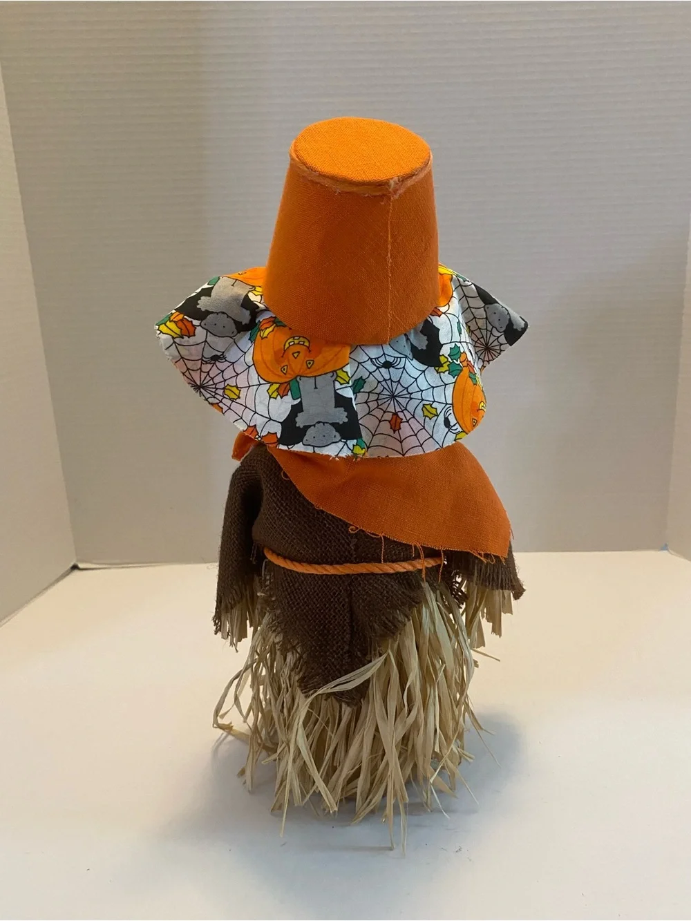 Scarecrow Harvest Decor Fabric Tabletop Decoration Fall Thanksgiving Straw